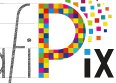 Logo pour Grafipix, société de lettrage à Enghien