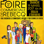 Affiche pour l'Association des Commerçants, Artisans et Professions Libérales de Rebecq'