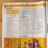 Publicité dans le Proximag pour la foire commerciale de Rebecq organisée par l'ARCAL. Rédaction de l'article sous forme d'interview fictive pour donner de la vie au texte.